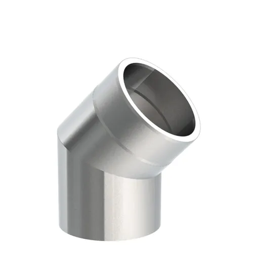Jeremias Ofenrohr 350-ISO018150 - Ofenrohr Winkel 45° aus Edelstahl, ideal für Kaminöfen, mit keramischer Isolierung und reduzierten Abständen zu brennbaren Bauteilen.