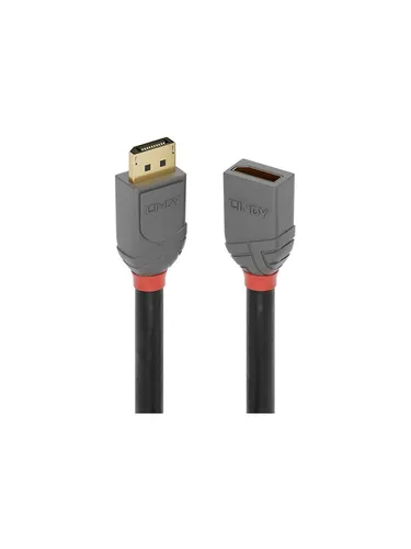 LINDY DisplayPort Verlängerungskabel 2.00m - Videokabel & -stecker mit 3-facher Schirmung für verlustfreie UHD-Übertragung bis 7680x4320@60Hz, ideal für professionelle AV- und IT-Anwendungen.