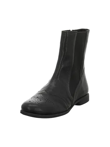 Think Stiefeletten Agrat schwarz 977-0000 Gr.41 - AGR 116 - Wanderschuhe mit sportlich-femininem Design, aus hochwertigem vegetabil gegerbtem Leder und besonders weicher Sohle für höchsten Tragekomfort.