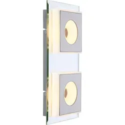 GLOBO LIGHTING LED Wandleuchte Silber, Warmweiß