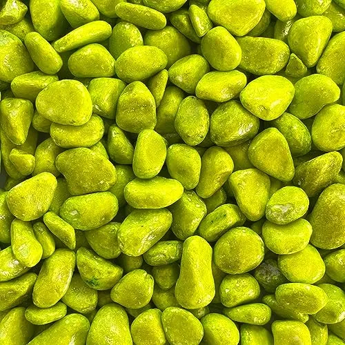 Eurosand Marbles 7-15mm gerundete Dekosteine 1 KG APFELGRÜN von Eurosand