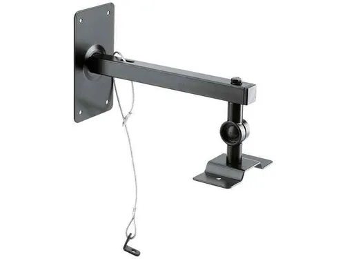 Konig & Meyer Lautsprecher Wand-\/Deckenhalterung 24195 - Lautsprecherwandhalterungen, verstellbare Halterung mit zusätzlicher Sicherheit durch Drahtkabel, ideal für optimale Lautsprecherplatzierung.
