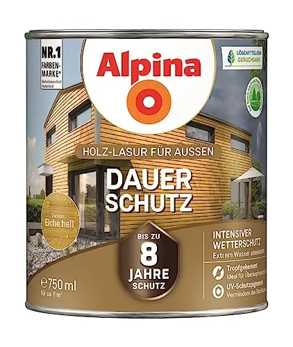 Alpina Dauerschutz Lasur (eiche hell)