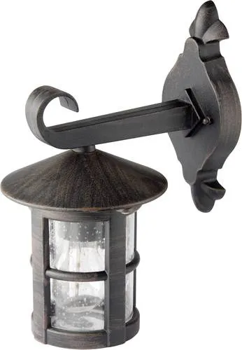 Brilliant Jordy 45582/60 Außenwandleuchte LED E27 60W Schwarz, Rost - Lampen für Außenbereich, dekorativ und funktional, perfekt für Hauseingänge. Flexibel einsetzbar mit Normallampen oder energiesparenden LEDs.