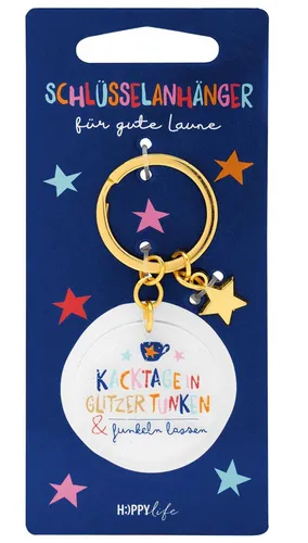 Schlüsselanhänger, Kacktage, Funkeln lassen, Happy Life, Sheepworld