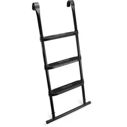 Salta Trampolinleiter XL - 3 Stufen, 52x110cm, Schwarz - Trampolinzubehör für Fitness, mit rutschfesten Stufen und stabiler Basis für sicheres Betreten, einfach zu montieren und wetterbeständig dank verzinktem Stahl.