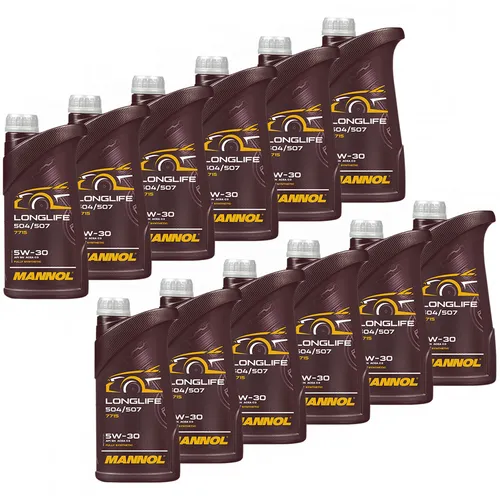 Liter Motoröl Mannol 7715 SAE 5W-30 API SM CF für Ford Volvo Opel 12 x 1