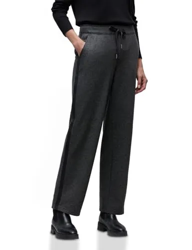 STREET ONE Jogger Pants Damen Gr. 38 schwarz in schwarz von Street One