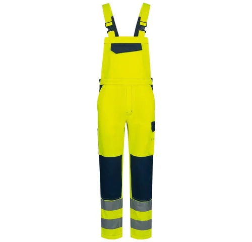 Safestyle Schutzhose BORNA Warnschutz-Latzhose - EN ISO 20471 Gr.48 - Protektorenhosen mit ergonomischer Passform, reflektierenden Streifen und strapazierfähigen Materialien für höchste Sichtbarkeit und Sicherheit bei der Arbeit.