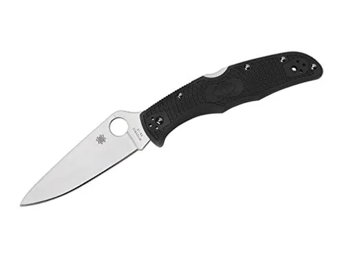 Spyderco C10FPBK Endura 4 Taschenmesser - Taschenmesser mit 9,6 cm VG-10 Klinge, leicht und robust, ideal für Outdoor-Abenteuer und den täglichen Gebrauch.