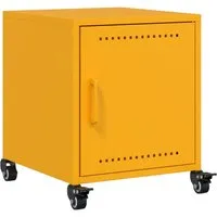 vidaXL Nachttisch Senfgelb 36x39x43,5 cm von vidaXL