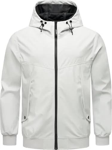 RAGWEAR Tyller Bonded Herrenjacke, XXXL, weiß - Funktionsjacke für Herren, wasserdicht und atmungsaktiv mit 11.000 mm Wassersäule. Ideal für wechselhaftes Wetter, bietet Komfort und Bewegungsfreiheit.