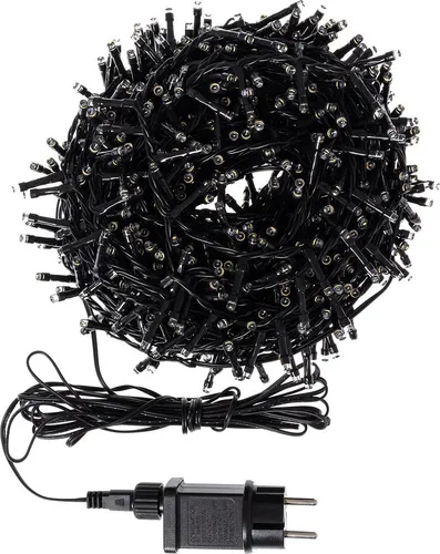 LED-Lichterkette Classic Schwarz 35m