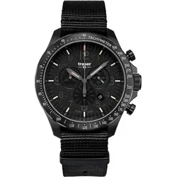 Traser H3 109465 P67 Officer Chronograph - Sportliche Herrenuhr - Armbanduhren mit Chronograph und 10 ATM Wasserdichte, ideal für Sport und Alltag. Hochwertiges Saphirglas und trigalight® Beleuchtung für optimale Sichtbarkeit.