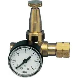KAYSER 44311 Propankleindruckregler Mini Manometer 0,5 - 4 bar - Gasregler, Ventile & Zubehör mit integriertem Manometer für präzise Druckkontrolle, ideal für sichere Gasanwendungen.
