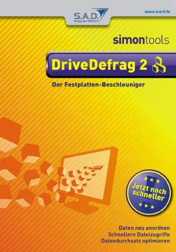 SimonTools Drive Defrag 2 - Systemoptimierung für Windows Vista, sorgt für schnellere Ladezeiten und verbesserte Systemleistung durch effektive Fragmentierung.