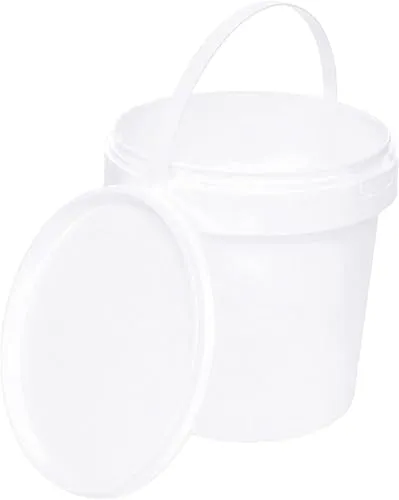 BenBow Eimer mit Deckel 1l in weiß von BENBOW