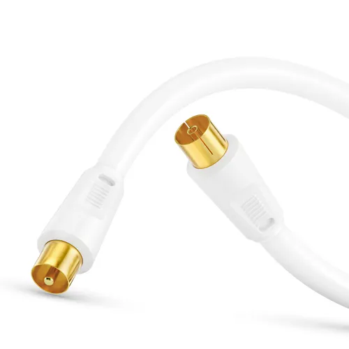 3m Antennenkabel TV Anschlusskabel HQ Koaxialkabel Koax Stecker Buchse UHD 4K