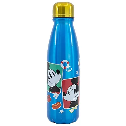 Stor 600ML KINDER ALUMINIUM FLASCHE | MICKEY MOUSE FUN-TASTIC