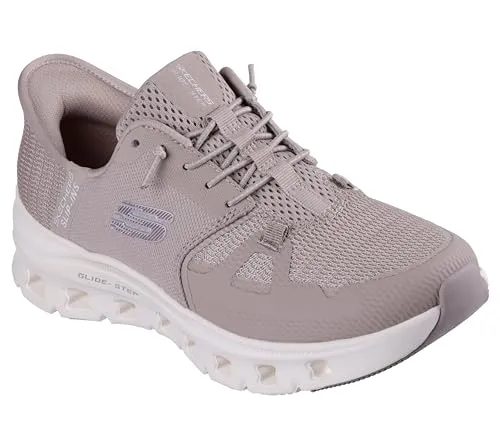SKECHERS Damen Slipper GLIDE-STEP PRO - Sneaker mit Stretch-Schnürung, exklusivem Fersenkissen und Air-Cooled Memory Foam für ultimativen Komfort und Flexibilität beim Gehen.