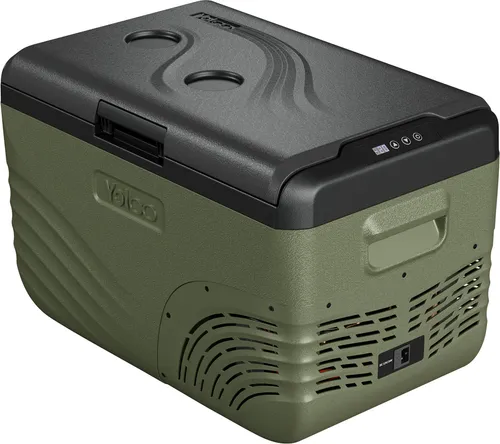 Yolco NX30 GREEN Elektrische Kompressor-Kühlbox, App Steuerung per Bluetooth, 12/24 V und 230 V, mit USB Anschluss für Auto, LKW, Boot, 28 Liter