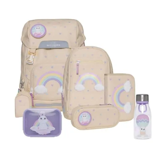 Beckmann Classic Schulrucksack Set 8tlg. (Yellow Heart)