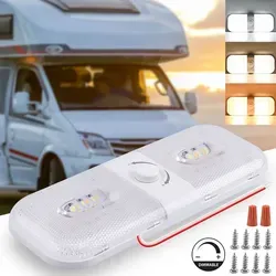 1Stück LED RV Innenleuchten Dimmbar 3 Farbe Camper Lichter Boot Decke Innenbeleuchtung 12-24V