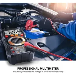 DM01 Digitales Multimeter TRMS 6000 Counts - Multifunktionales Messgerät für AC/DC Spannung, Strom, Widerstand und mehr. Die intelligente LED-Anzeigebuchse sorgt für einfache Handhabung und hohe Genauigkeit.
