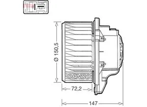 DENSO Innenraumgebläse dea41016 für HYUNDAI