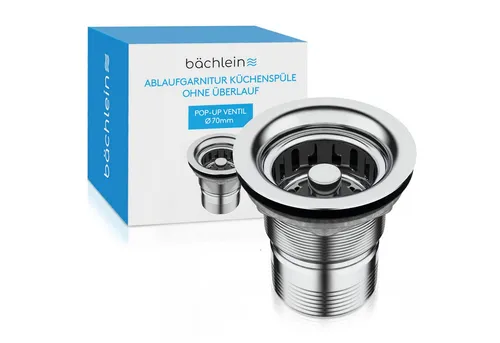 Bächlein Ablaufgarnitur Pop-Up Küche Mini