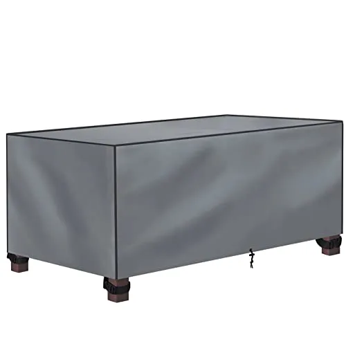 Gartenmöbel Abdeckung Wasserdicht 123x61x74cm - Schutzhülle für Gartentisch aus 600D Oxford Polyester Winterfest - Plane Abdeckplane