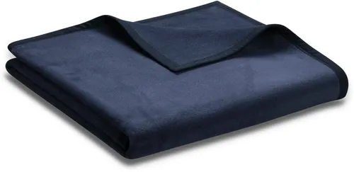 Biederlack UNO COTTON Wohndecke 100x150 cm blau