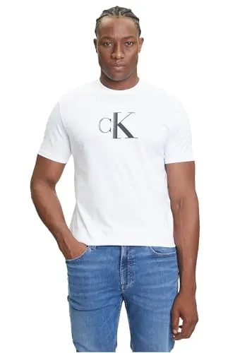 Calvin Klein Jeans T-Shirt SS CNTR MNGRM E CLSS - Rundhalsshirt aus hochwertiger Baumwolle, angenehm weich und formbeständig für hohen Tragekomfort – ideal für lässige und schicke Styles.