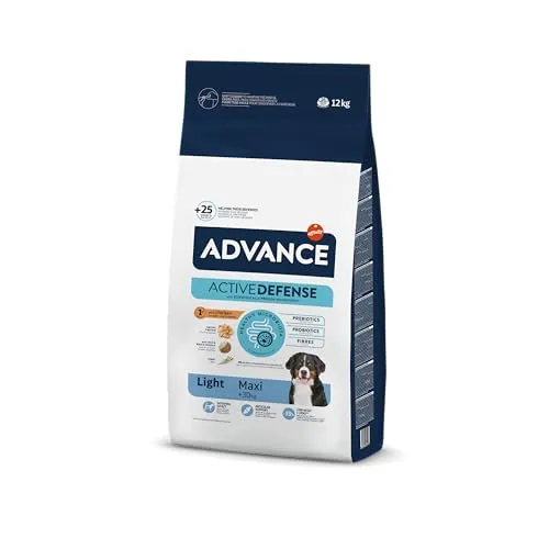 Advance Maxi Adult Light – Trockenfutter für ausgewachsene Hunde großer Rassen mit Huhn – 12 kg