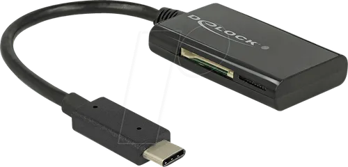 DELOCK 91740 - Card Reader, extern, USB 3.1, Type-C