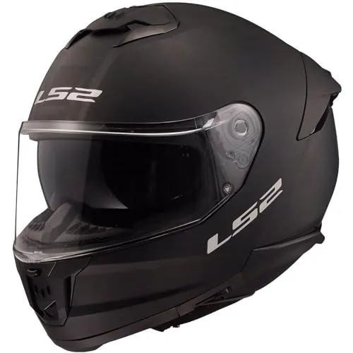 LS2 Integralhelm STREAM II blackmat, Größe L - Motorradhelm mit hochbeständiger KPA-Schale, kratzfestem Visier und interner Sonnenblende für optimalen Sichtkomfort bei jeder Fahrt.