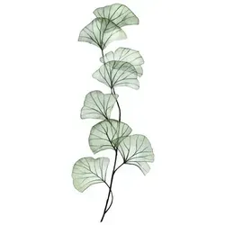 Flächenvorhang Berto, Salbeigrün - Eleganter Flächenvorhang in Salbeigrün (60x260 cm) mit Blätter-Motiv und Paneelwagen. Halbtransparent für sanften Lichteinfall, feuchtigkeitsbeständig und pflegeleicht – ideal für ein harmonisches Wohnambiente.