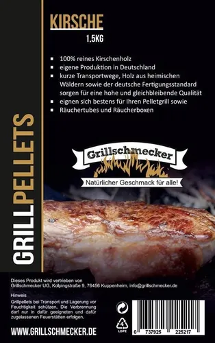 GRILLSCHMECKER Grillpellets Kirsche 15kg