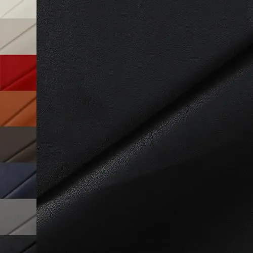 MAGAM-Stoffe Anton Kunstleder Polsterstoff Kleidung Taschen Meterware ab 50cm (Schwarz)