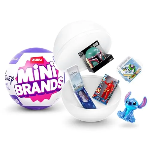 Mini Brands Disney Serie 3 von ZURU, Überraschungkapsel, Miniaturen beliebter Disney-Themen, großartige Geschenke für Mädchen, Kinder und Sammler