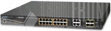 Planet GS-4210-16P4C L2+ Gigabit Ethernet Switch - 16-Port Managed Switch mit PoE-Unterstützung für effiziente Energieversorgung und hohe Übertragungsraten bis 1 Gbps, ideal für moderne Netzwerkinfrastrukturen.