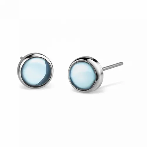 Bering Ohrringe 714-18-05 Ohrstecker Gold Arctic Symphony mit Türkis - Elegante Damen-Ohrstecker aus Edelstahl, verziert mit Türkis, ideal für einen stilvollen Auftritt.