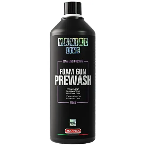 MAFRA Maniac Car Detailing Line, Foam Gun Prewash, leistungsstarker und sicherer Schaumvorwäsche, ideal für Autowäsche mit Schaumgun, reinigt, poliert und schützt die äußeren Oberflächen, Format 1000