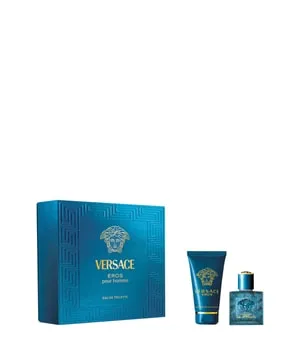 Versace Eros Set Duftset 1 Stk - Parfum Set für Herren mit dem beliebten Eros Eau de Toilette (30ml) und Duschgel (50ml) – für den selbstbewussten Mann, der einen frischen, holzigen Duft schätzt.