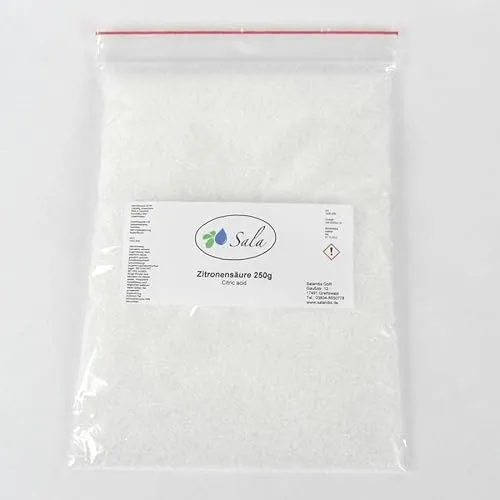 Sala Zitronensäure E330 Lebensmittelqualität 250 g Beutel