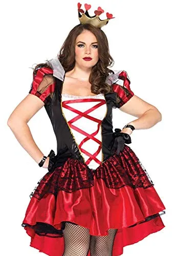 Leg Avenue 86166X Fairytales Kostüm - Unisex Erwachsene, schwarz-rot, 3XL, hochwertiges Material für eine atemberaubende Verkleidung