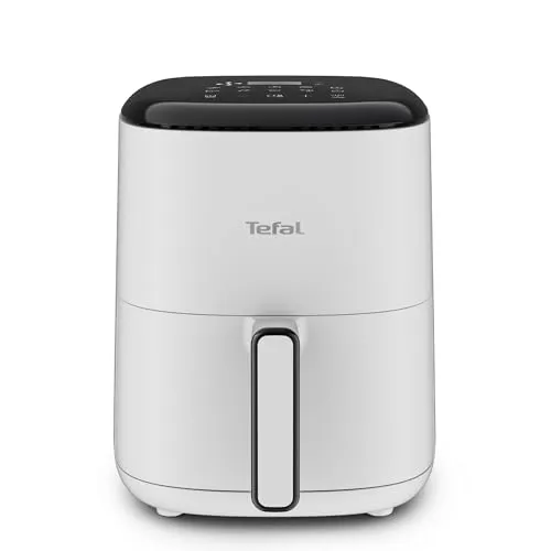 Tefal Easy Fry Compact Heißluftfritteuse 3L - Heißluftfritteuse mit 3L Fassungsvermögen, ideal für gesundes Frittieren mit wenig Öl und 10 automatischen Garprogrammen für perfekte Ergebnisse. Energiesparend und mit digitalem Touchscreen für einfache Bedienung.
