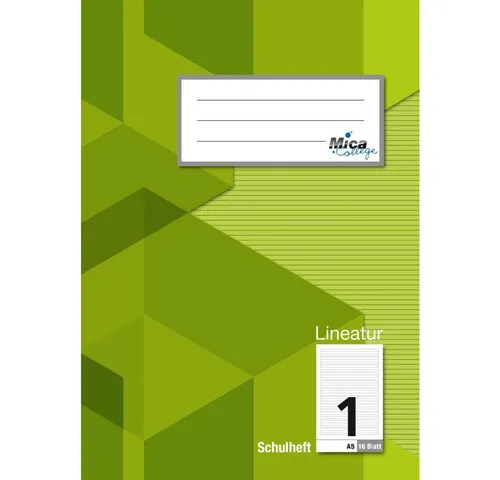 MICA Schulheft Schulheft A5 von MICA