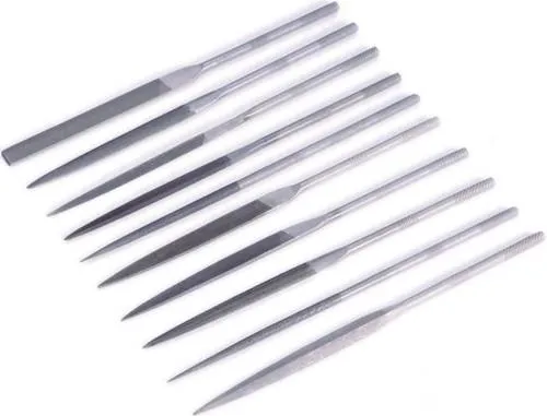 TOOLCRAFT 821006 Nadelfeilensatz 10tlg. Hieb-Länge 90mm Länge 180mm 1 Set