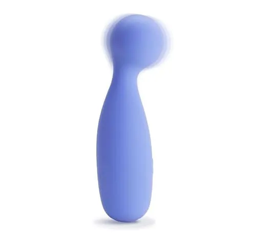 plusOne Persönliches Massagegerät zur Muskelentspannung, 10 Vibrationseinstellungen, wasserdicht, körpersicher, Silikon, ultra-hygienisch, Schnellladung, USB-Kabel, Premium Periwinkle, 1 Stück